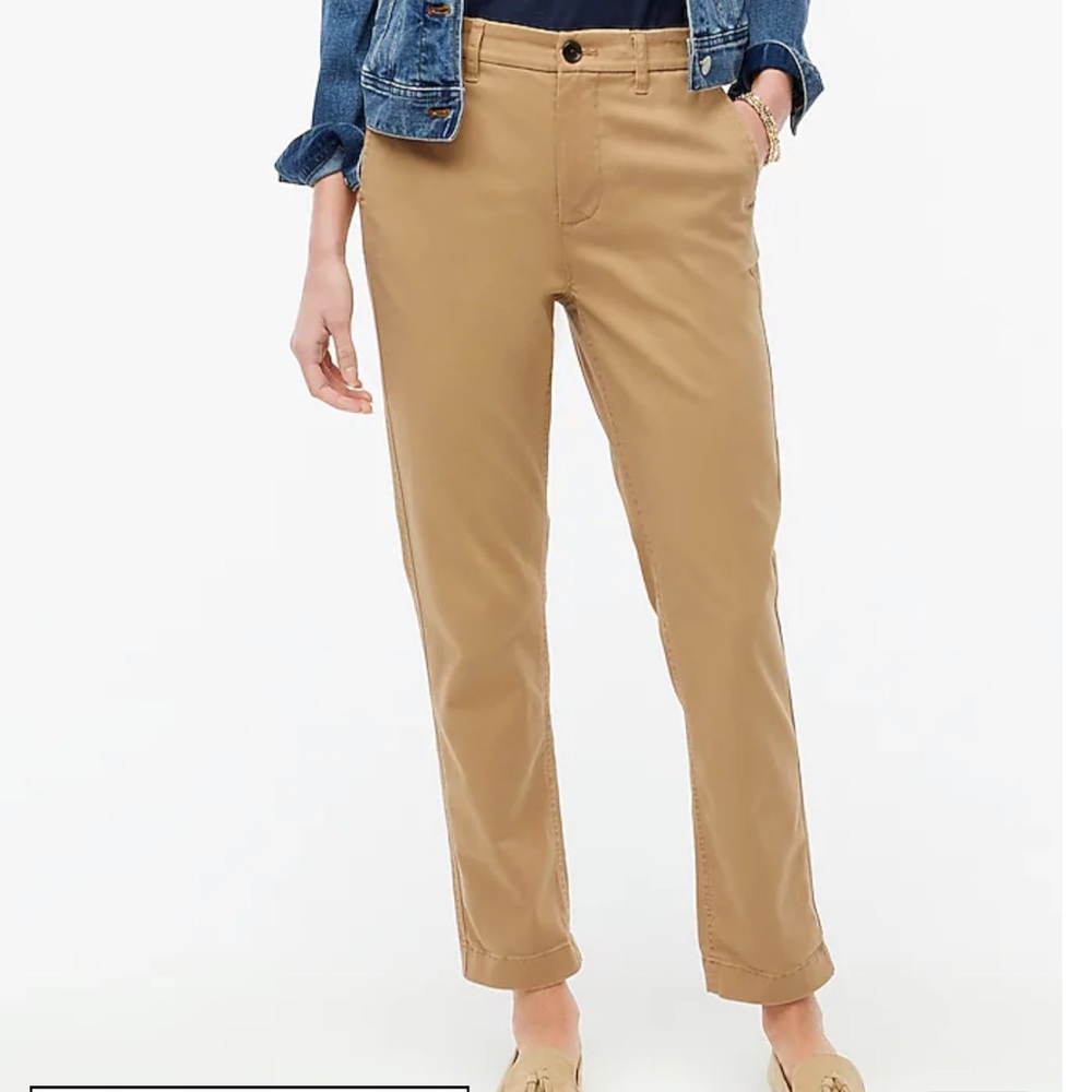 HIGH-RISE GIRLFRIEND CHINO PANT coral